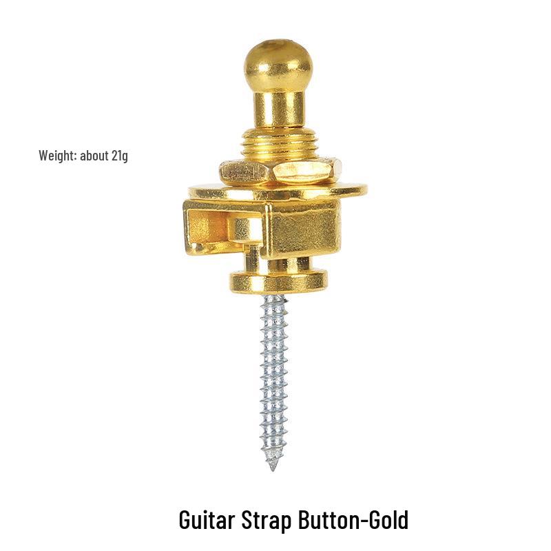 Selbstsichernder Rutschfester Metallgitarrengurt-Knopfstift