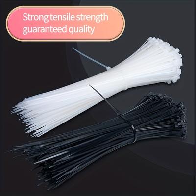 1PACK/100pcs  Self-locking Nylon Cable Cable Tie, Cable Tie Fixing Plastic Tie, Cable Tie, White/black