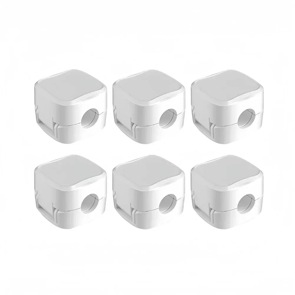 

6/12 Pcs Magnetic Cable Clip Charging Cable Holder Adhesive Wire Keeper Cord Cable Organizer for Home Office Desk Management 1set 6pcs чорний