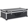 CD Case - VIDAXL - Aluminum ABS Black - Contemporary - Design - Wood Look