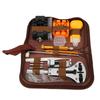 Watch Repairing Kit Watch Battery Replacement Watch Case Opener Complete Watch Tool Kit with Brown