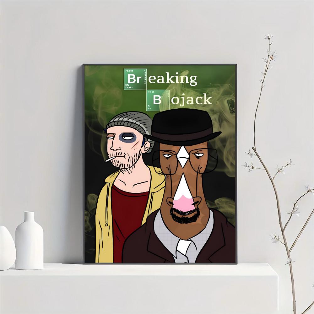 1 stück Lustige B-BoJack Horseman Poster HD Poster Home Room Bar Cafe Decor Kunst Wand Malerei Bild