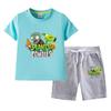 Plants Vs. Zombies Boys' Summer Set: Kids' Thin Short Sleeve T-shirt & Shorts Two-Piece Set