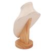 Wood Solid Wood Bust Necklace Display Stand Cosmetic Accessory Store Display Props