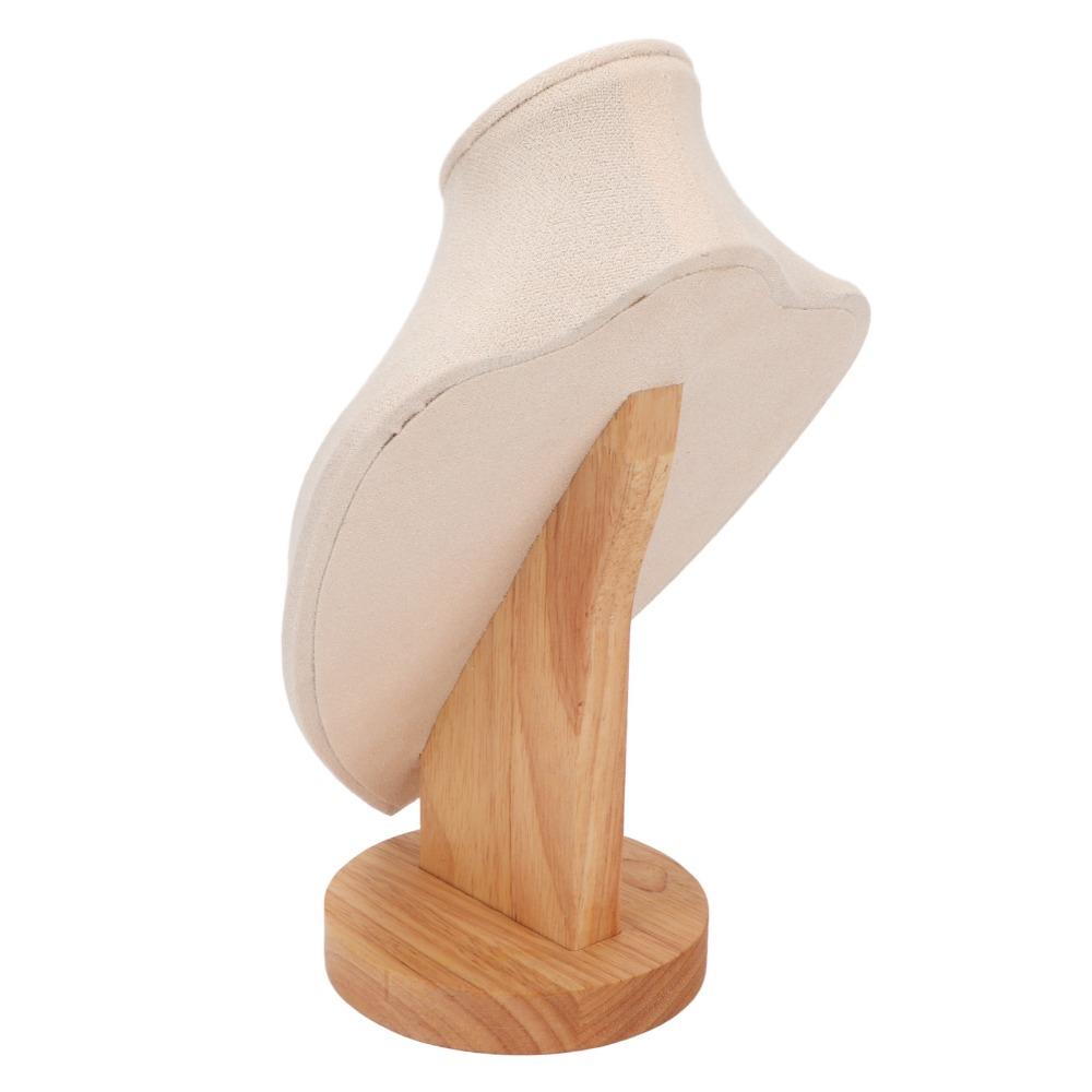Holz Mittlerer Hals Mannequin Schmuckhalter Handgemachter Schmuck Fertigprodukt Ausstellung