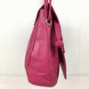 EPISODE Italy Made Leather Shoulder Bag Dark Pink Plain Adjustable Strap Length(USED)