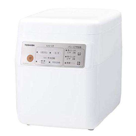 

Машина для приготування моті Toshiba для 2 до 1 sho Grand White TOSHIBA Mochiko Dough Craftsman Top open White PFC-M116-W білий