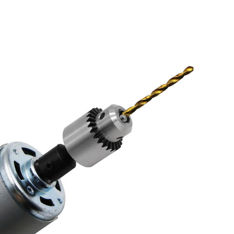 Mini Electric Drill Chuck Adapter, JT0 Chuck, 0.3-4 Mm, Optional Shaft Hole Diameters: 4/5/6/8 Mm
