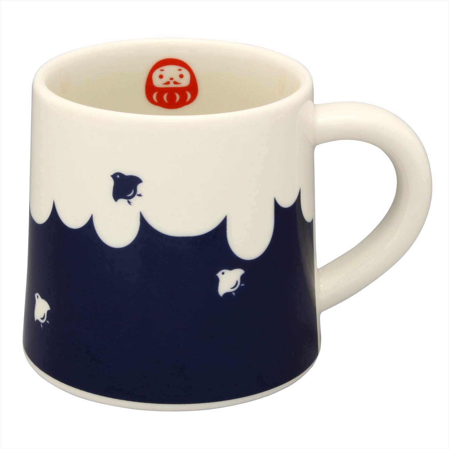 Mino ware Fuji mug with Daruma design K131022 Mt.
