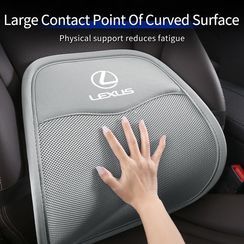 Car Seat Lumbar Support Breathable Waist Cushion Backrest Accessories For Lexus CT ES GS NX IS250 CT200h IS300h ES300h RX400h NX IP7