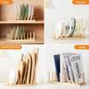 Bamboo Dish Dying Rack - Pot Lid Plate Organizer Holder for Cabinet - Cutting Board Organizer-Plate Rack for Dish, Pot Lid, Bowl, Cup, Cutting Board
