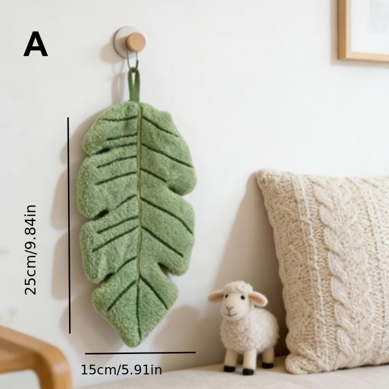 

New Creative Banana Leaf Hand Towel, Suitable for Various Home Styles Such As Ins Style, Wood Style, Cream Style, Etc