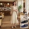 Mary Jane Shoes for Women Square Toe Walking Shoes Casual Non-Slip Ballet Flats with Ankle Strap Women's Comfortable Mary Jane Flat Shoes Dressy Shoes