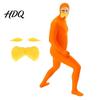 Kosinio vakarėlio kostiumas Atviras veidas Helovino kostiumas Unisex Viso kūno oranžinis kombinezonas