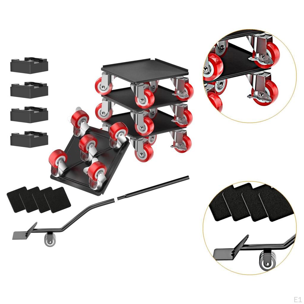 Furniture Mover Heavy Duty Lifter Black for Rearrange Cabinet Sofas