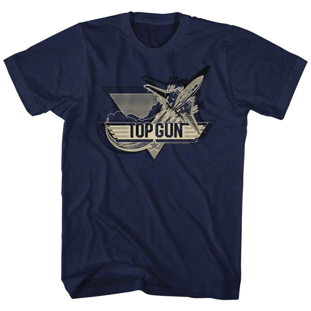 Top Gun Movie F14 Fighter Jet Flying Through Clouds Men s T Shirt S