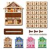 Wooden Books Read Tracker Books Read This Year House-Shaped Reading Tracker Signage Gift Book Lovers Reading Challenge Tracker