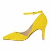 Women's 80mm Velvet Toe Ankle Strap D‘orsay Pumps High Heels Pump Party Wedding Dress Shoes Shoe