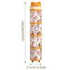 Plush Storage Organizer Toy Tube Stuffed Animal Storage Large Capacity Clear Container with Wheels Stuffy Holder Cute Room Decor