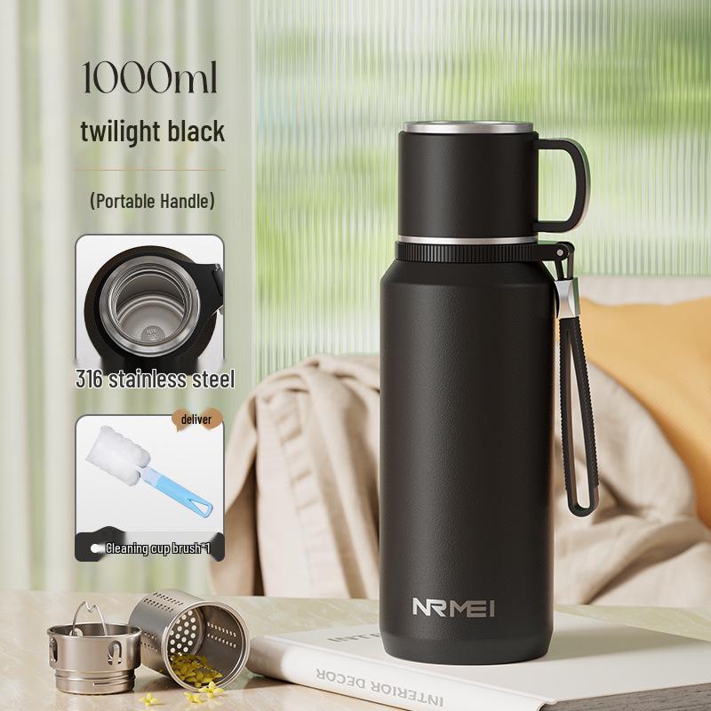 2025 Large Capacity Insulated Kettle with Tea Infuser – Unisex