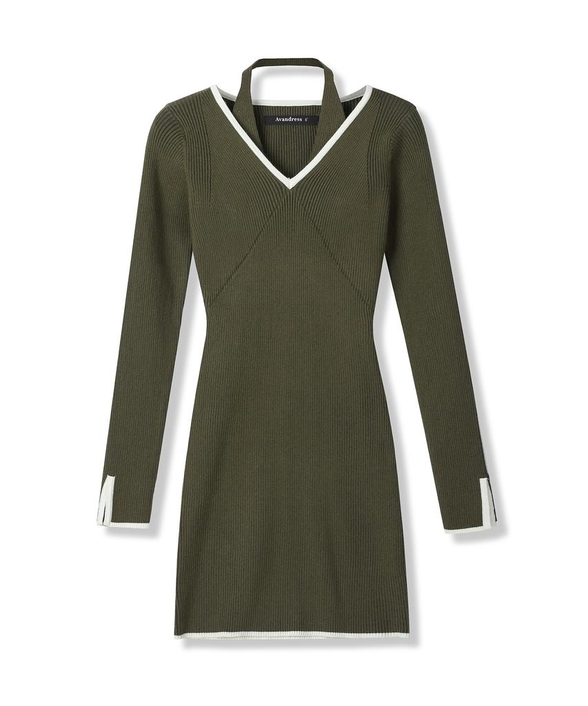 Urban Dress Eila Ribbed Dress Charcoal