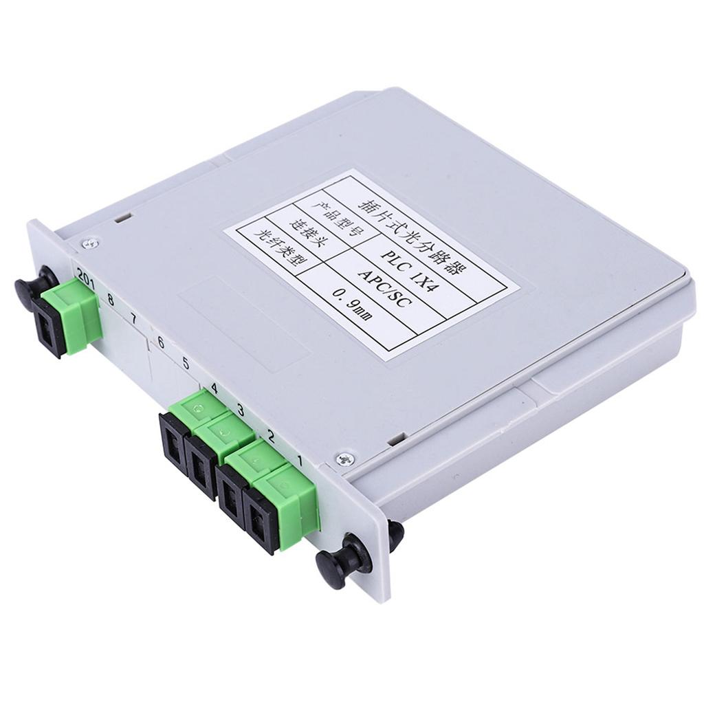 Splitter Ottico a Lame 1X4 SC APC Monomodale Modulo Splitter Fibra Ottica PLC