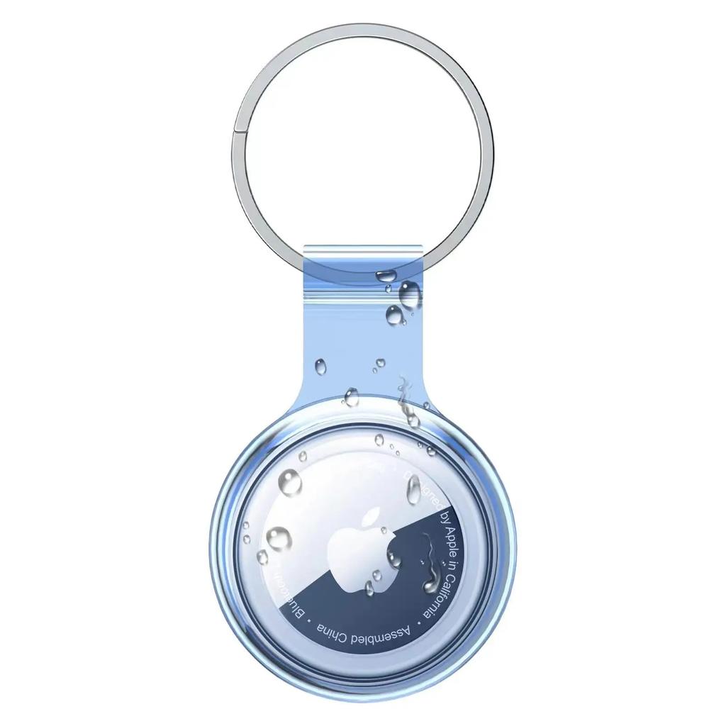 Keychain For Apple AirTag Silicone Protective Case Cover Key Chain Anti-Loss Ring AirTags Accessories for AirTag Pendant
