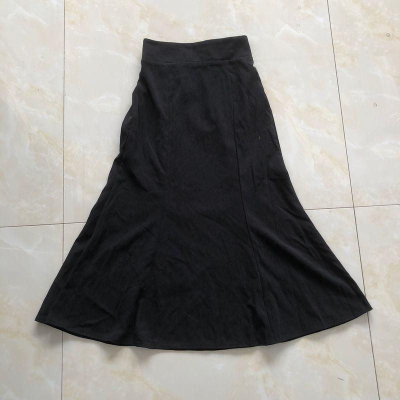 

Японская однотонная юбка средней длины Новая весенне-осенняя женская одежда Молодежная мода Полуэластичная высокая талия Однотонная Приталенная 31222 Black (Section B) B- 12-1-3 M