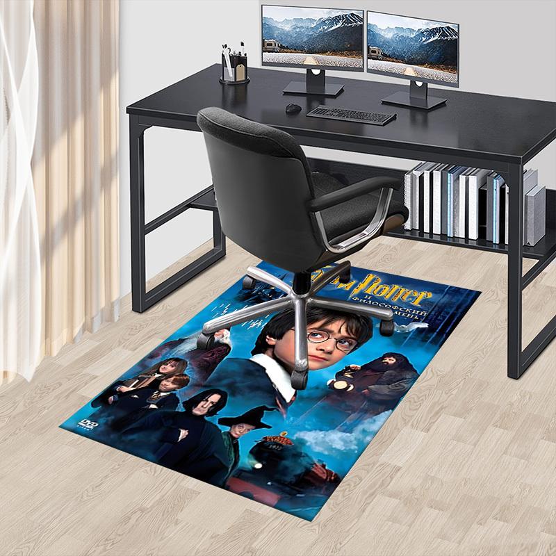 1pc Harry Potter and the Sorcerer's Stone Carpet, for Home & Office Decor, Desk Chair Carpet, Festive GiftL1452