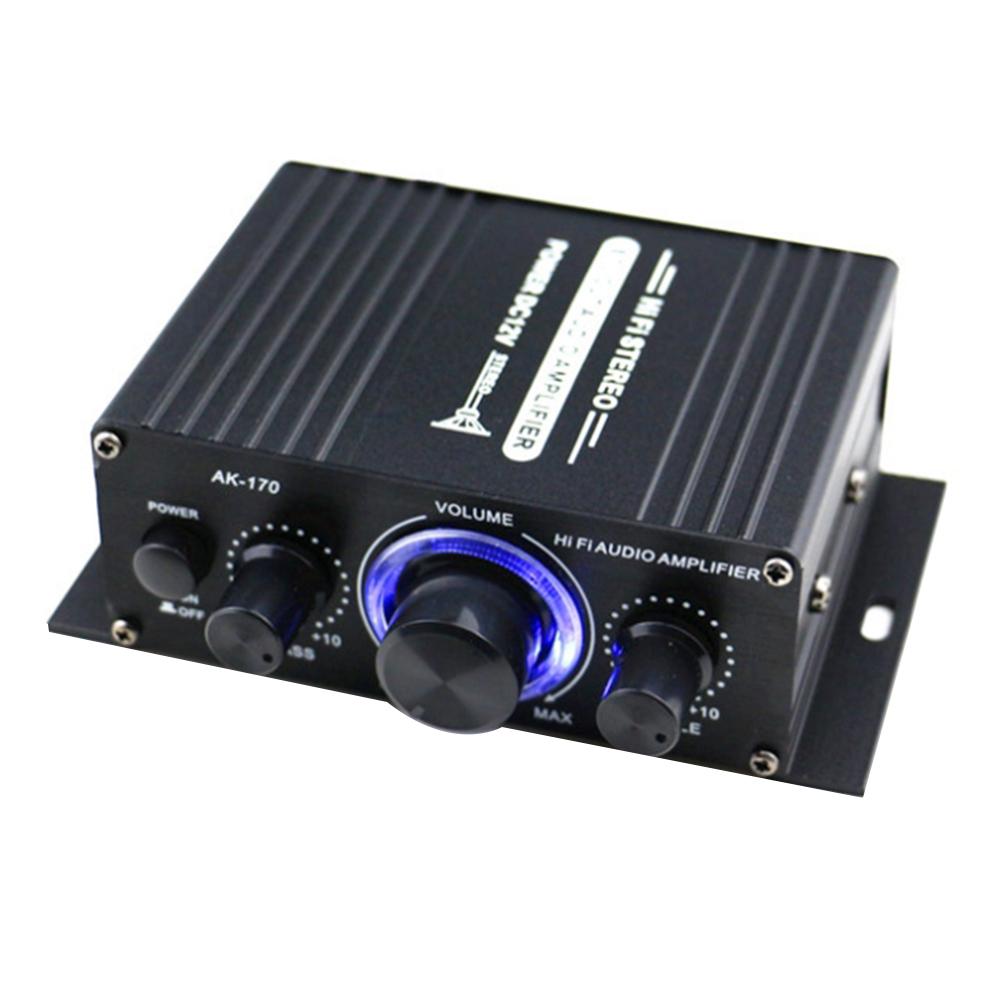 

AK-170 Беспроводной Hi-Fi Аудио Мини Усилитель 20Вт+20Вт 2-канальный Стерео Усилитель Мощности Автомобильный Домашний Сабвуфер Колонки DC 12В