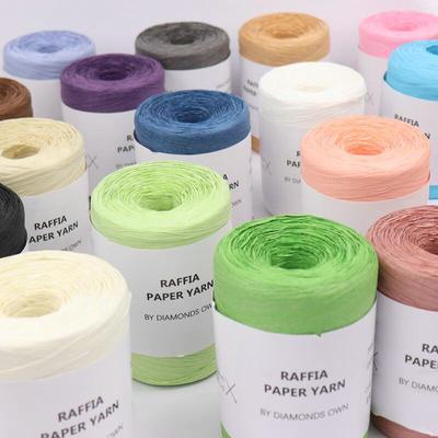 240M Natural Fiber Paper Summer DIY Hand Knitting Crochet Hat Bag Knitting Yarn Home Decoration
