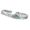 Verstellbarer Öffnungs-Kupfer-Paarring mit Berg- und Meeres-Symbolik Fingerring für Sie Ihn Symbolisches Geschenk