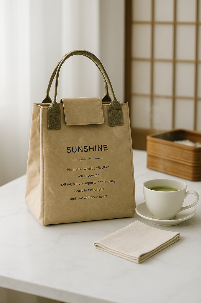 Papírová taška na oběd Vodotěsná izolační taška Prodloužení a ztluštění hliníkové fólie Japonská kabelka Kancelářský pracovník Student