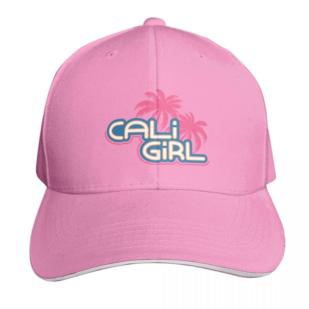 Cali Girl Logo Baseball Cap Fishing Caps Unisex Black Bobble Hat Wild Ball Hat Womens Beach Unisexs
