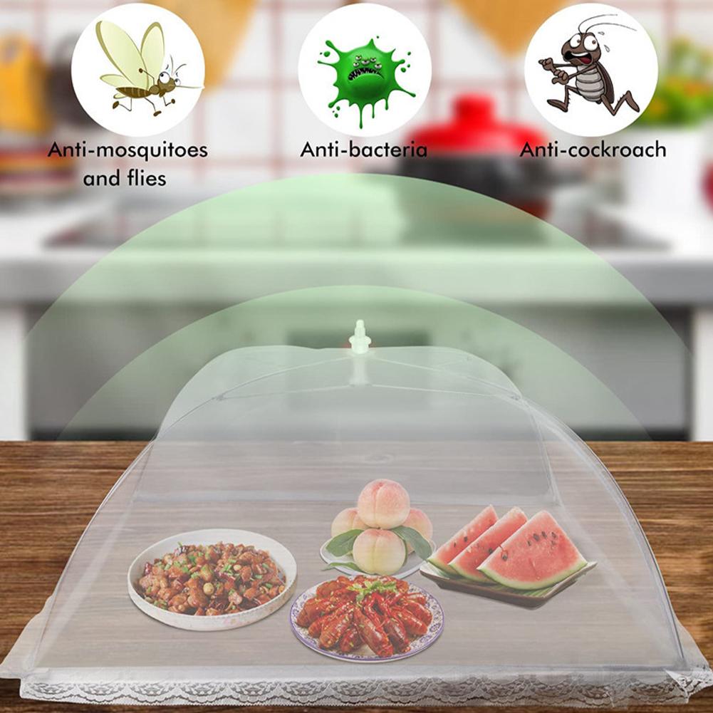 Large pop-up white mesh food cover tent - foldable and washable suitable for outdoor picnics barbecues and parties Accessaries