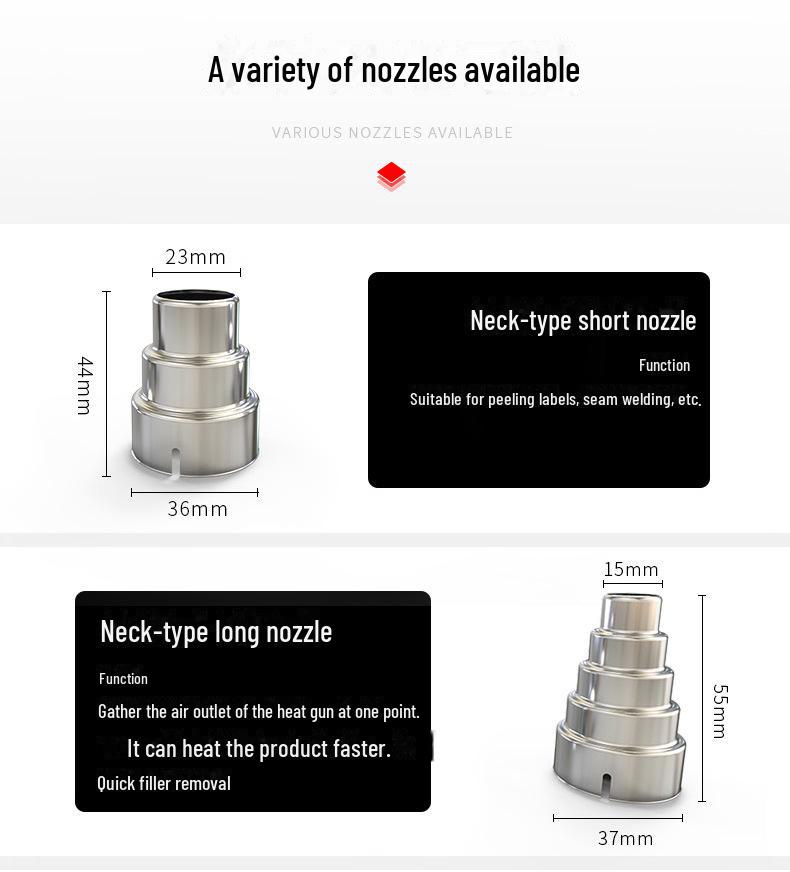 Hilda 2000W Industriell Varmepistol for Bilfolie Baking