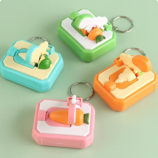 Mini Gulerodssnitter Fidget Nøglering Stresslindring Tegneserie Majssnitter Nøglering Rygsæk Hængende Dekoration Taske Vedhæng Pung Vedhæng