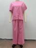 Women's 2026 Summer European & American Casual Linen Suit - Loose Drape Two-Piece Set
