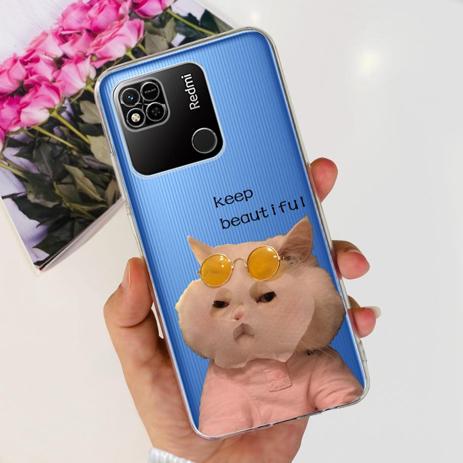 For Xiaomi Redmi 10A Case New Fashion Flower Butterfly Transparent Silicone Cover For Xiomi Redmi 10A Funda Redmi10a 10 A Bumper