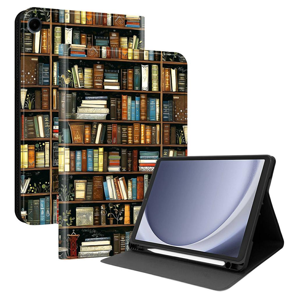 PU Leather Case For Samsung Galaxy Tab A11 / Tab A9 Pattern Print Tablet Cover Stand with Pen Slot (Stylus Not Included)