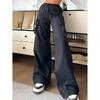 2025 Trendy Women's Workwear Casual Pants with Big Pockets - Loose, Versatile Long Style