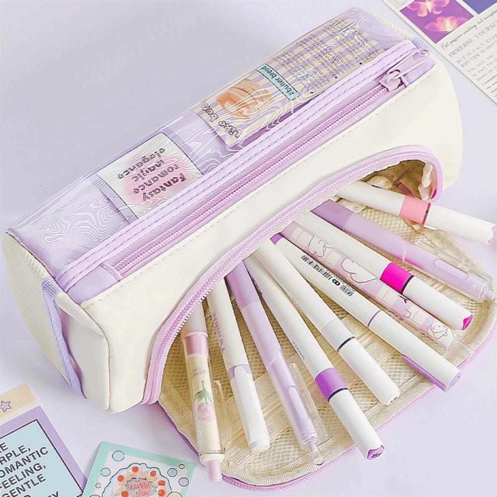 Cosmetics Storage Cartoon Star Pencil Case Makeup Bag Stationery Storage Bag  Student