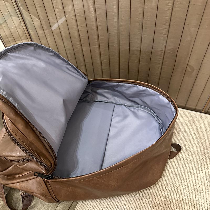 Student PU Schoolbag Large Capacity Backpack