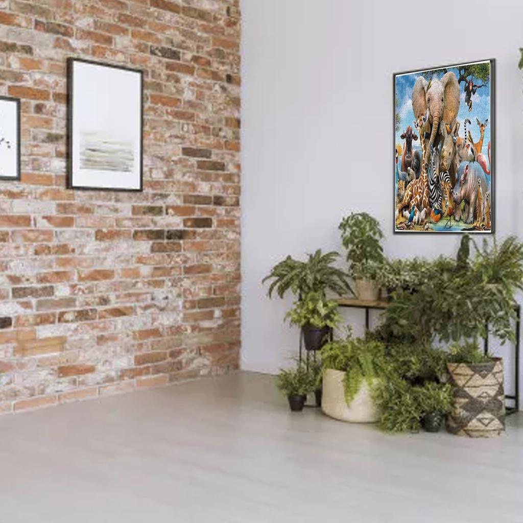 Jigsaw Puzzle 1000 Pieces DIY Cartoon Animal World Adult Educational Toy Game Gift