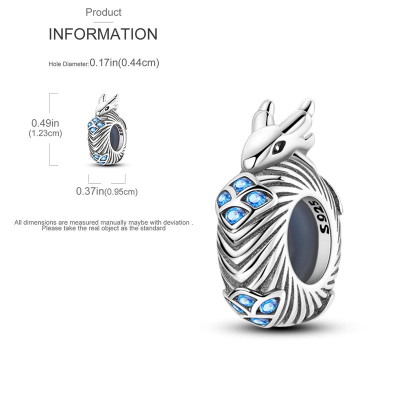 Elk Dinosaur Luminous Firefly Dangle Charm Flower Beads Sale Copper Fit Bangle Bracelet Diy Jewelry Charms