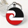 1PC New Zealand Maori Flag Keychain Durable DIY Car Keyring Accessories Souvenir Gift for Men Woman