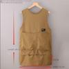 Solid Color Work Clothes Sleeveless Workwear Creative Baking Cooking Aprons  Housework