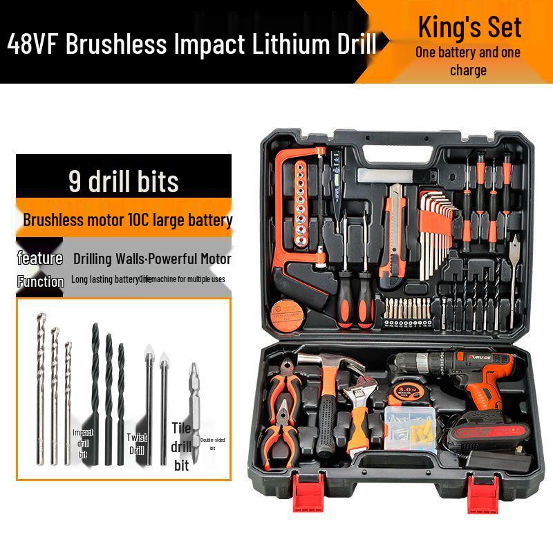 Fureide Electric Drill Set: Multi-Function Hand Toolkit for Woodworking & Repairs