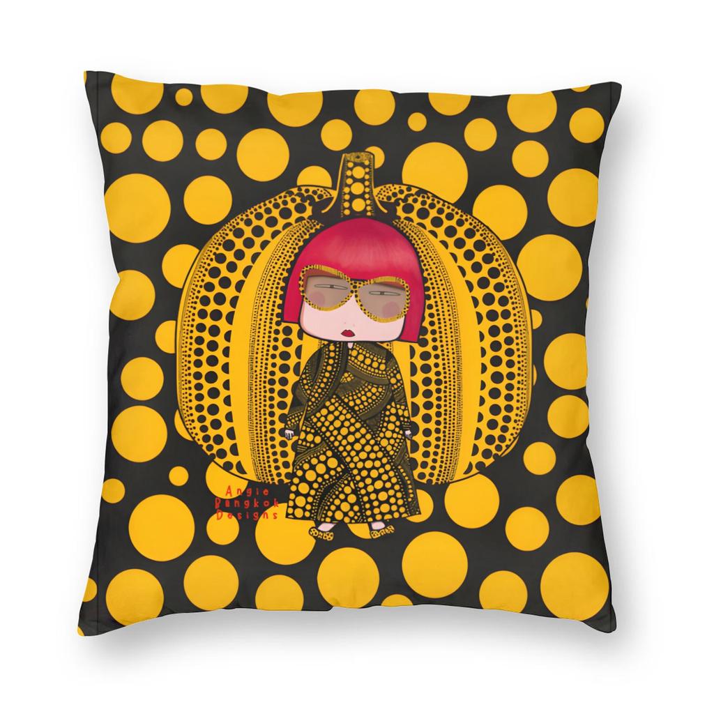 Yayoi K-Kusama Art Pillowcase Double-Sided Printing Polyester Cushion Cover Decor Pillow Case Cover Home Drop Shipping 45X45Cm