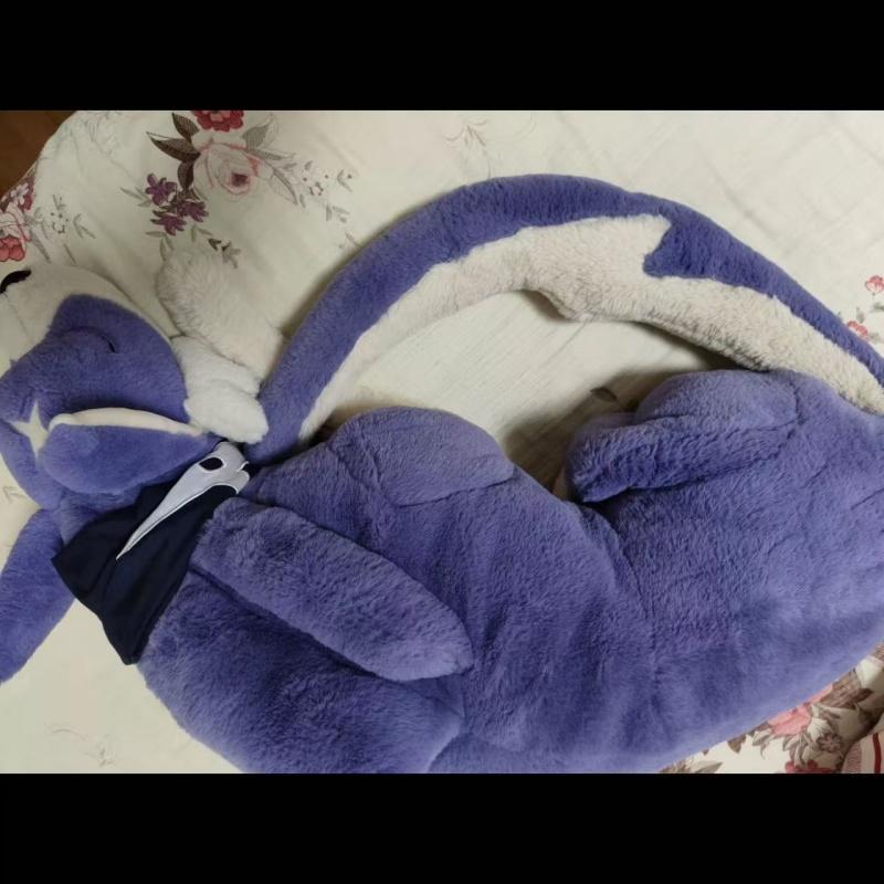 60cm Big Size Monster Hunter Plush Palamute Canyne Pillow Doll Kawaii Dog Cushion Amuseable Toy Super Soft Gift Kids Game Anime